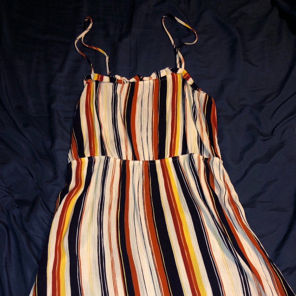 Striped short sundress